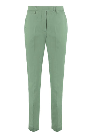 Stretch cotton trousers-0